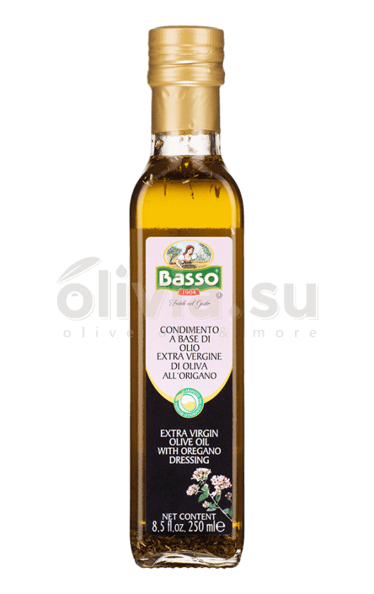 Оливковое масло Basso Extra Virgin Орегано 0,25л