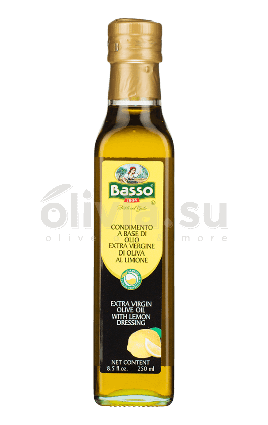 Оливковое масло Basso Extra Virgin Лимон 0,25л